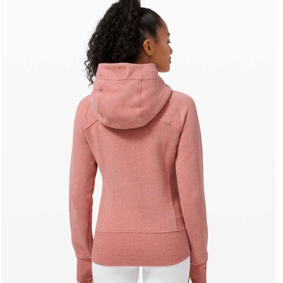Lululemon Full-Zip Hoodie Heathered Brier Rose EUC! size 12 - Picture 5 of 5